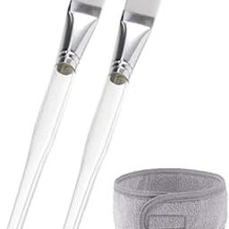 Nyamah Sales Face Pack Brush with Facial Spa Headband Adjustable Makeup Tools for Home and Salon Multicolor-image-37