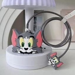 GameSir Cute Cartoon Protective Case for iPhone 18W & 20W USB-C Adapter Charger Cable, 3D Cartoon Charger Cover Wire Saver Cable Protector for iPhone (TOM)-10