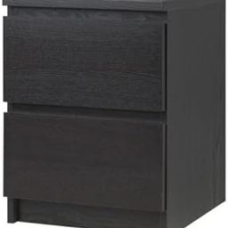 Ikea 2-Drawer Chest, Black-Brown-image-54