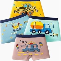DC DECORIO Kids Boy's Briefs Innerwear Soft Comfortable & Skin Friendly-Pack of 4 (4 to 6)-picture-47
