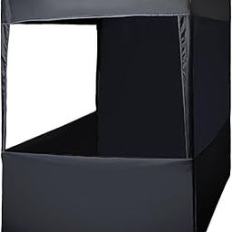 OUTO 6x6x7 ft Promotional Canopy 3-Side Open Foldable Tent Lightweight & Portable Water Resistant Multipurpose Gazebo for Advertisement Stall Promotion Activities (Black)-7