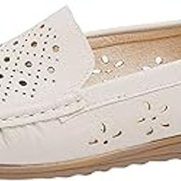 CALANDIS™ Women Loafers Breathable Walking Hollow Out Flats Casual Chic Shoes 36 | Flats & Oxfords | Womens Shoes-image-41