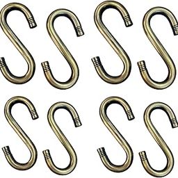 S-Hooks for Swing and Jhula for Home and Garden (12mm) Antique Bronze Finish, Set of 8-image-83