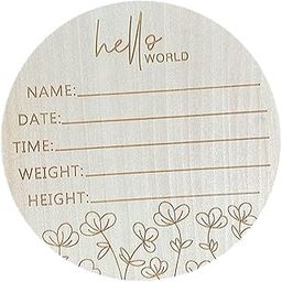 CALANDIS™ Newborn Announcement Sign Nursery Wooden Announcement Sign for Newborn Infant Style C | Other Baby Keepsakes | Keepsakes & Baby Announcements-image-38