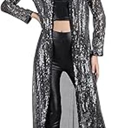 Women's Long Power Net Sequinned Shrug-39