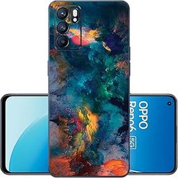 FCS Printed Designer Vinyl Mobile Back Skin Sticker Protector (Not Back Cover) for Oppo Reno 6 5G| Design-90-image-63