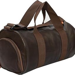 Duffle Bag for Travel|Clothes Storage Bag|Gym Bag with Shoes Compartment (Brown)-33
