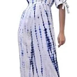 aaheli Women's V-Neck Shibori Jumpsuit-picture-10
