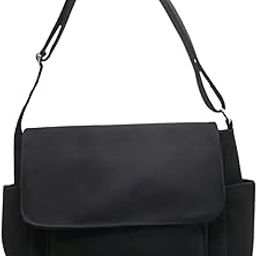 Trendcraft Canvas Flap Side Pocket Bag Hobo Sling Crossbody Handbag for women-image-51