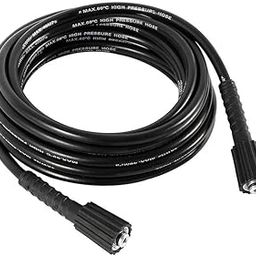 Fieldstar Premium Pressure Washer Hose Pipe Upto 5800 PSI Plastic Black Molded Pipe (8 Meter)(SUITABLE for STARQ, VANTRO, AIMEX, GAOCHENG, AGARO, SHAKTI)-image-50