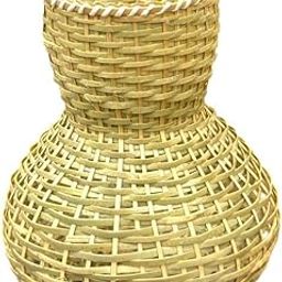 Handcrafted Bamboo Flower Vase and Pen Stand|Traditional Eco-Friendly Bamboo Craft | Decorative Tabletop Showpiece khaloi from Assam-image-4