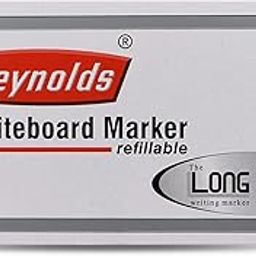 Reynolds white board bold tip point marker pen For Office and Home Use I Leak Proof white board marker with Unique Tip Stopper System - 10CT Blue-picture-27