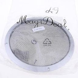 IVELECT 10 Inch Speaker Grills Cover Case with 4 pcs Screws for Speaker Mounting Home Audio DIY -275mm Outer Diameter Silver-47