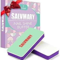 Nail Shiner Buffer Blocks - 2 Sided Shining Nail Polisher Sponge Buffing Block File 400/3000 Grit Manicure Nail Art Tools 2Pcs-image-58