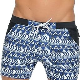 Men's Swimwear Basic Swimsuits Board Swimming Surf Boxer Trunks Shorts-image-23