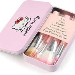 AIR BEAUTY Hello Kitty Soft Makeup Brush Set - Pink (7 Pcs) (Pack of 7)-35