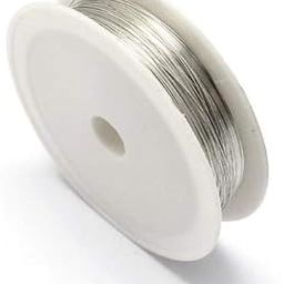 ART IFACT 10 Meters of 24 Gauge (0.56 mm) Silver Plated Copper Wire for Craft, Jewellery Making, Beading Wire, Craft Work, Flower Making, Hobby Crafts and School Crafts Project (24 Gauge (0.56 mm))-image-38