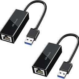 High-Speed USB 3.1 to RJ45 Gigabit Ethernet Adapter, 10/100/1000 MBPS Network LAN Speed, for Laptop, Desktop, Gaming Console, Ultra-Book, Chrom-Book, Plug & Play. Black (Pack of 2)-29