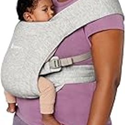 Ergobaby Embrace Baby Carrier Specially for Newborns from Birth with Head Support, Spreadable Cross Straps and Supportive Waistbelt, Super Soft and Ergonomic, 2 Carry Positions, 3-11 Kgs, Soft Grey-image-81
