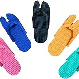 Spa and Hotel Accessories, Guest House Kit Guest Room Free Size 5MM Sole Filp Flop Slipper - Multi (Pack - 5)-13