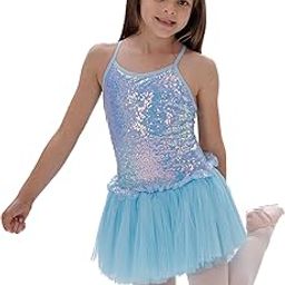 IKAANYA Girls Camisole Leotard Dress - Ideal for Ballet, Dance, Performance, Stage wear, Party, Dress up Ages (3-12)-image-40