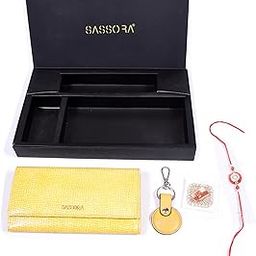 Genuine Leather Wallet & Keyring Raksha Bandhan Gift Combo for Sister-image-36