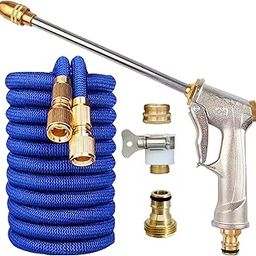 NIKAVI Retractable hose set high pressure car wash water gun set household hose nozzle powerful brush car machine watering set - 30 Metre-picture-28