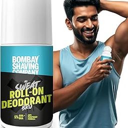 Bombay Shaving Company Roll-On Deo For Active Men | Perfect for Gym, Sports & Fitness enthusiasts | Underarm antiperspirant | Roll-on deo for body odour | All day odour protection | Aqua fragrance | Gentle on skin | Fades Underarms Darkness-45