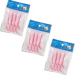 MAPPERZ Oral Care 3 in 1 Tooth Cleaning Dental Floss Toothpicks Pvc Set for Fresh Breath and Healthy Gums- 20 Piece (White) (3)…-image-86