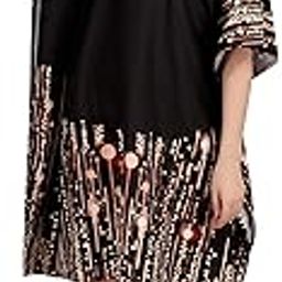 Silk Sutra Women's Ethnic Wear Multicolor Round Neck Nightgown by Silk Sutra – Women's Silk Blend, 3/4 Sleeve, Free Size (STC-KURTI-KAFTAN-133)-image-50