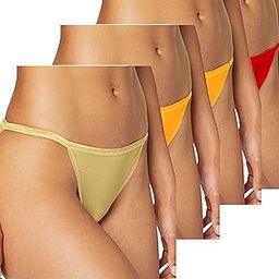 Women's Muticolored String Bikini Panty Pack of 4-image-18