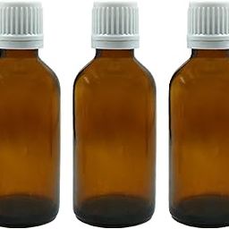 Happy Packaging 50ML Amber Round Empty Glass Bottle | White Screw Cap| Inner Plug | Refillable | Leak Proof For Essential Oils | DIY Perfumes | DIY serums (6)-picture-52