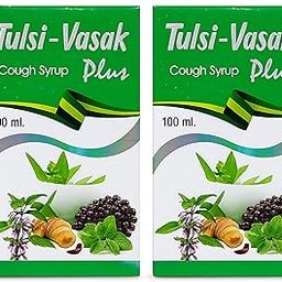 Tulsi-Vasak Plus Ayurvedic Cough Syrup – Herbal Relief for Cough & Throat Irritation – Natural Remedy with Tulsi, Vasaka, Mulethi, Mint – 100 ml (pack of 2)-image-36