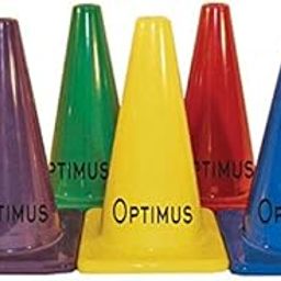 Optimus 15 Inch Space Marker Cones Set of 6 - for Football, Cricket, Soccer, Hockey, Field Agility Exercise, Sports Training-picture-28
