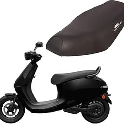 KSHEERI Ola S1 Air Seat Cover Protect from Rust and Dust, PU Leather Waterproof Durable Seat Cover for Your Ola Scooter (Black)-picture-30