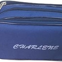 Polyester Toiletry Bag Saving Kit Organizer Travel Shaving Pouch & Documents Bag Pack of 1 (Blue)-picture-6