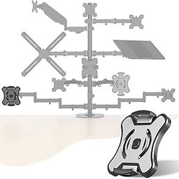 Pholiten Universal VESA Mount Adapter for Tablets, 2-in-1 Laptops, 15.6 inch Portable Monitors & Phone,ESA 100x100, Adjustable Laptop Holder, Extend to 6.1-8 inch-23