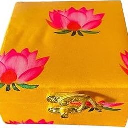 Firstsight Mart Handmade Bhaiya Bhabhi Rakhi Set in Traditional Gift Box |Raksha Bandhan traditional Rakhi Set in ethnic boxes with roli chawal and greeting card-image-46