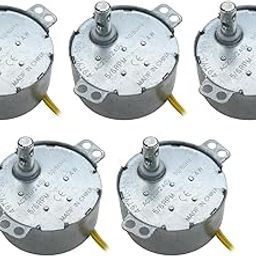 ROBOWAY AC Synchronous Geared Motor 6 RPM Swing Motor for Air Coolers, Heaters, Popcorn Machines, and DIY Models 220–240V (Iron Body) (Pack of 5)-image-25