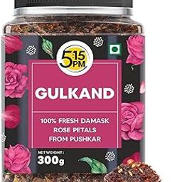 5:15PM Gulkand 300g| Premium Rose Petal Jam | Sun Cooked Damask Gulkand | 100% Natural & Pure | Fresh-15