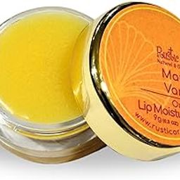 Rustic Art Organic Mango Vanilla Lip Balm | Vegan | Nourishing & Moisturizing | For Women & Men | 9g-18