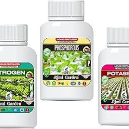 Hydroponic N P K Liquid Fertilizer - Nitrogen (250 ml) + Phosphorus (250 ml) + Potassium (250 ml) for Best Growth of Plants (750 ml)-picture-11