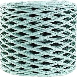 Mandala Crafts Mint Raffia Yarn for Crochet - Natural Ribbon Paper Yarn for Crafts - 200 Yds Natural Raffia String Straw for Decoration-16