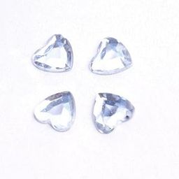 UJEAVETTE 500 Pieces 8mm Hearts Wedding Party Table Decoration Confetti Favor - Clear-image-71