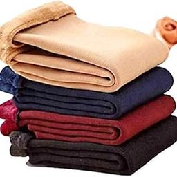 Warm Ladies Thermal Fur Socks 4 Pair - Velvet Multicolor for Women and Girls-image-32