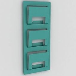 INDIAN DECOR. 10004 Magazine holder 3 tier- Royal Green-image-95