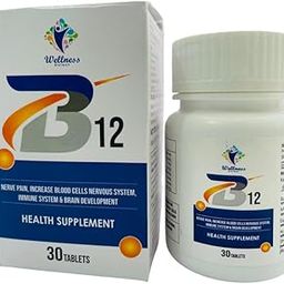 Wellness Biotech B12 Health Supplement, Nerve Pain & Blood Cell Support, 30 Tablets (Pack of 1)-image-21