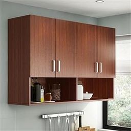 SPYDER CRAFT Matte Finish EA116 Wall Mounted Kitchen Cabinet Multi-Purpose Cabinet for Kitchen |Living Room & Bedroom|Bathroom Organizer Color: Walnut-Brown || Assembly -DIY (Do-It-Yourself)-image-1