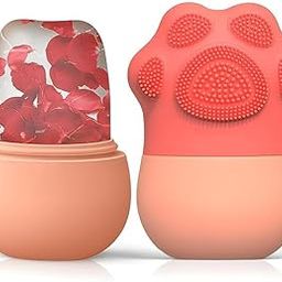 VALKYRIE Ice Roller With Scrubber For Face Eyes and Neck To Brighten Skin & Enhance Your Natural Glow/Reusable Facial Treatment to Tighten & Tone Skin & De-Puff The Eye Area (PINK-PRIMIUM)-image-47