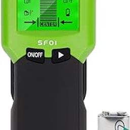 Huepar Stud Finder 5 in 1 Multifunction Electronic Sensor Wall Scanner with LCD Display, Beam Finder Center Finding & Sound Warning for the Center and Edge of Wood AC Wire Metal Studs Detection - SF01-16